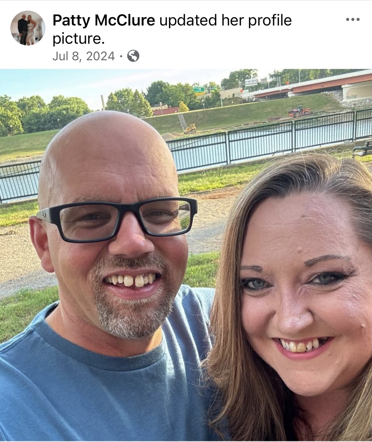 Patty and Darren outdoor